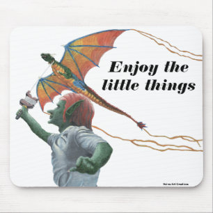Tapis De Souris Goblin Flying Dragon Kite Imaginaire Pad