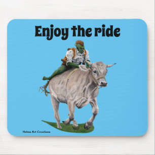 Tapis De Souris Goblin Rider Ox Racer Imaginaire Art Pad Souris