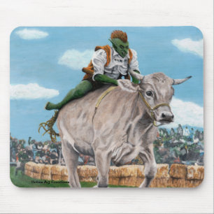 Tapis De Souris Goblin Rider Ox Racing Imaginaire Art Mousepad