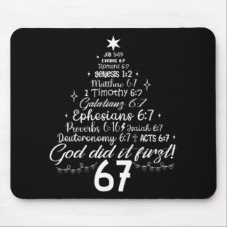 Tapis De Souris God Did It First 67 Christian Bible 6 7 Meme Chris