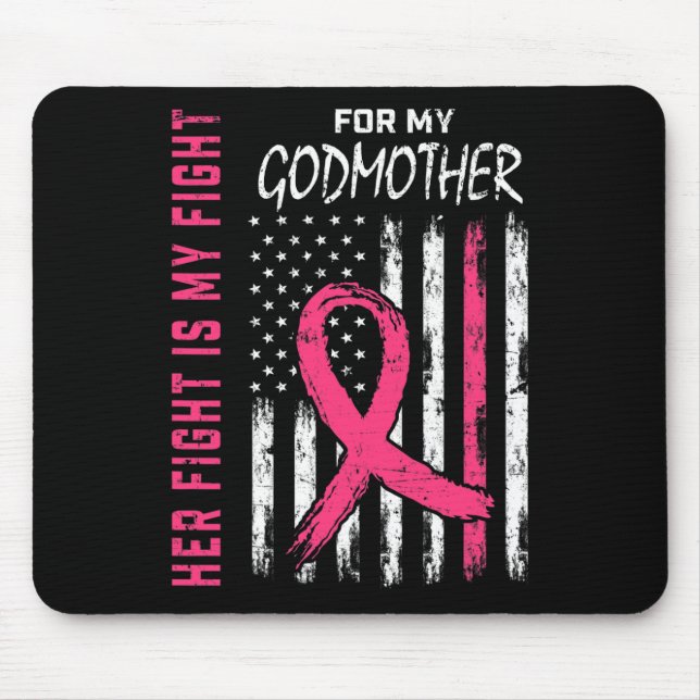 Tapis De Souris Godmère Cancer du sein Sensibilisation Indicateur  (Devant)