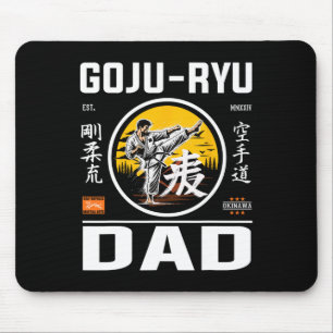 Tapis De Souris Goju-ryu Karate Papa Pour Les Pères Avec Karate Pi