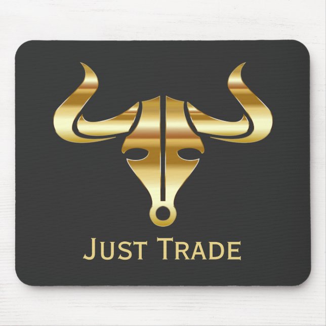 Tapis De Souris Gold Bull Just Trade (Devant)