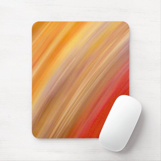 Tapis De Souris Gold et Red Streaks Abstraits (Avec souris)