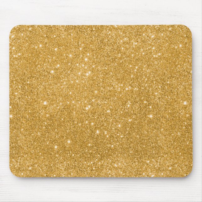 Tapis De Souris Gold Glitter Sparkles (Devant)