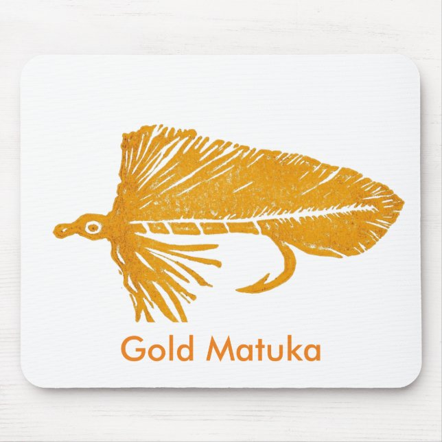 Tapis De Souris "Gold Matuka" truite classique Mousepad (Devant)