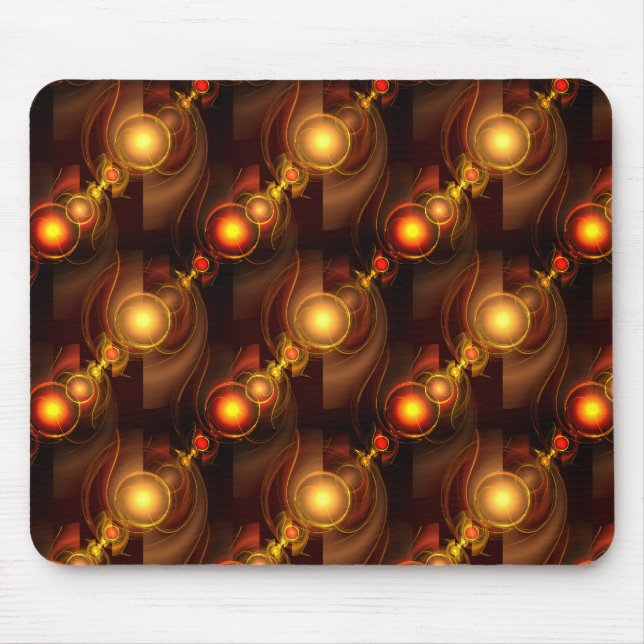 Tapis De Souris Gold Modern Boho Elegant Abstract Art Pattern #501 (Devant)