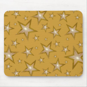 Tapis De Souris Gold Stars mousepad or