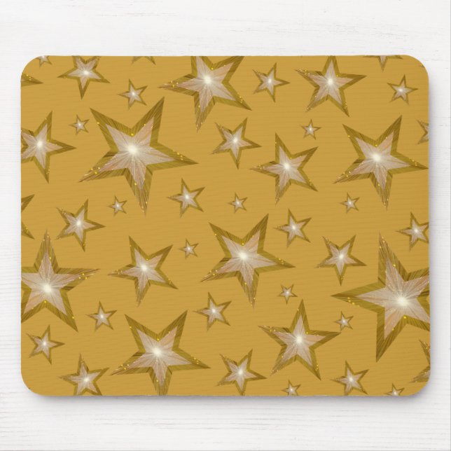 Tapis De Souris Gold Stars mousepad or (Devant)