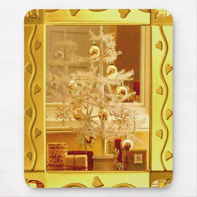 Tapis De Souris Golden Christmas Mousepad (Devant)