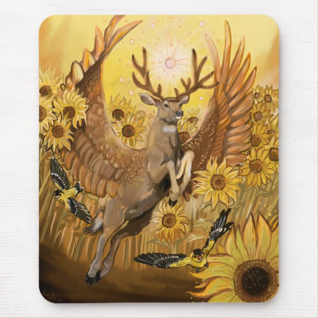 Tapis De Souris Golden Feilds Mule Deer (Devant)