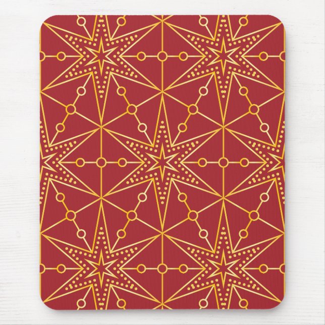 Tapis De Souris Golden Festive Starry (Devant)