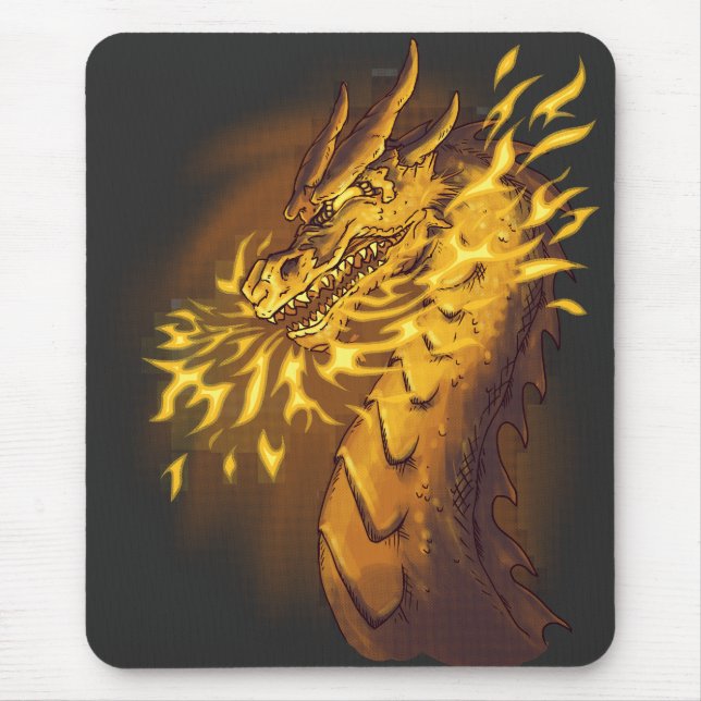 Tapis De Souris Golden Fire Dragon (Devant)