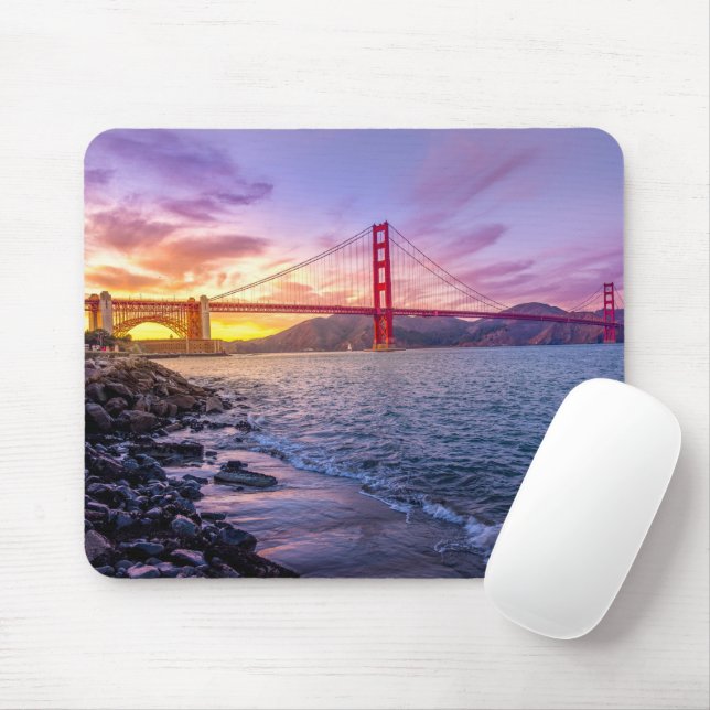 Tapis De Souris Golden Gate Bridge (Avec souris)