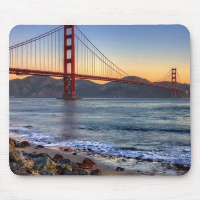 Tapis De Souris Golden gate bridge de traînée de San Francisco Bay (Devant)