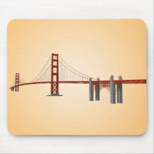 Tapis De Souris Golden gate bridge : modèle 3D : Mousepad