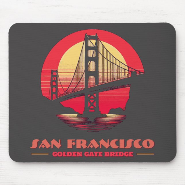 Tapis De Souris Golden Gate Bridge San Francisco Californie USA (Devant)