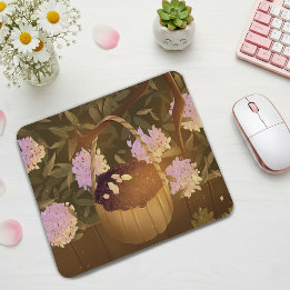 Tapis De Souris Golden Hour Blackberry Basket Mouse Pad