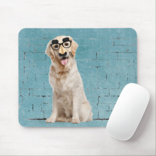 Tapis De Souris Golden Retriever avec masque amusant Souris Pad