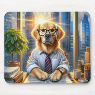 Tapis De Souris Golden Retriever Business