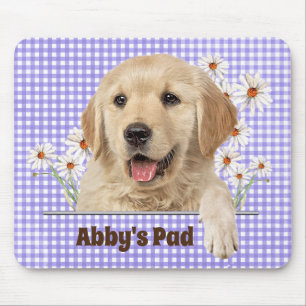Tapis De Souris Golden Retriever et Daisy Souris