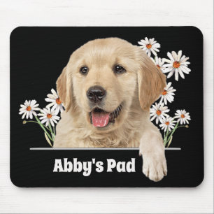 Tapis De Souris Golden Retriever et Daisy Souris
