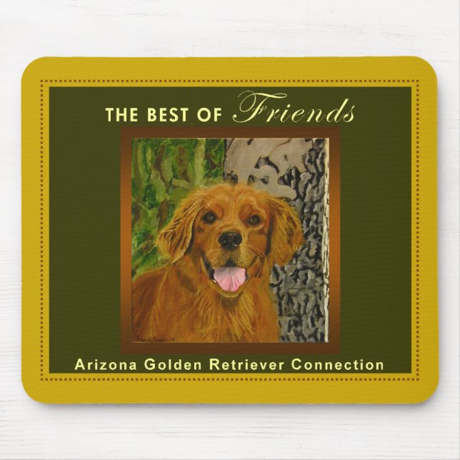 Tapis De Souris Golden retriever Mousepad d'or classique et (Devant)