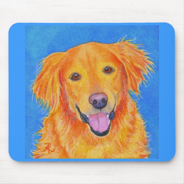 Tapis De Souris Golden retriever Mousepad - "Sydney " (Devant)