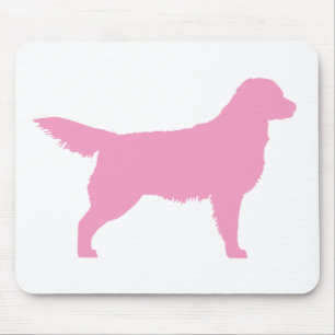 Tapis De Souris Golden retriever (rose)