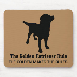 Tapis De Souris Golden Retriever Rule Mousepad