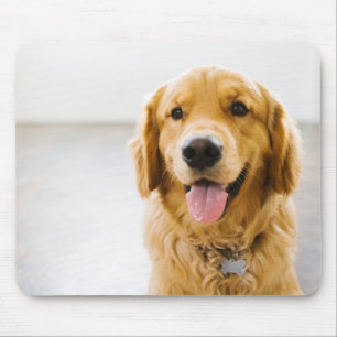 Tapis De Souris Golden Retriever souriant