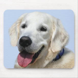 Tapis De Souris Golden Retriever Yellow / White Puppy Dog