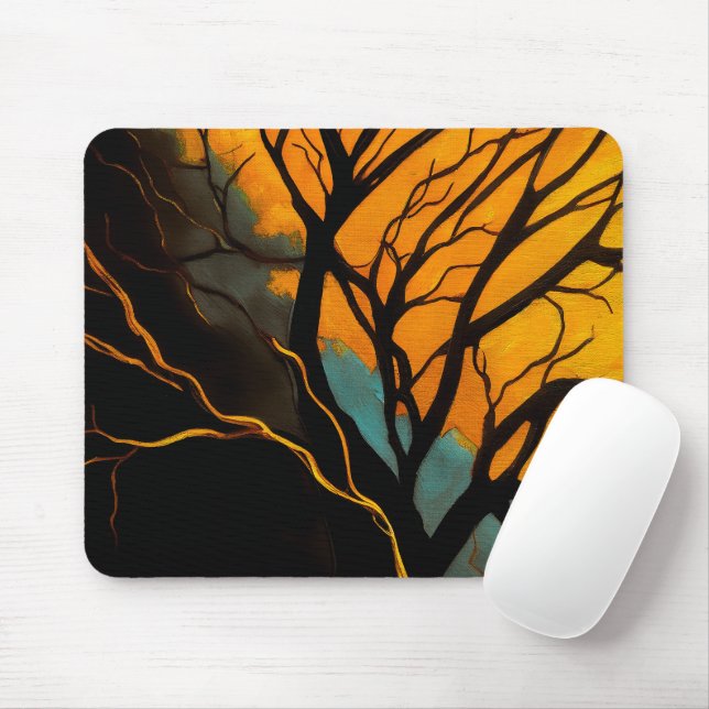 Tapis De Souris Golden Roots and Twilight Tree (Avec souris)