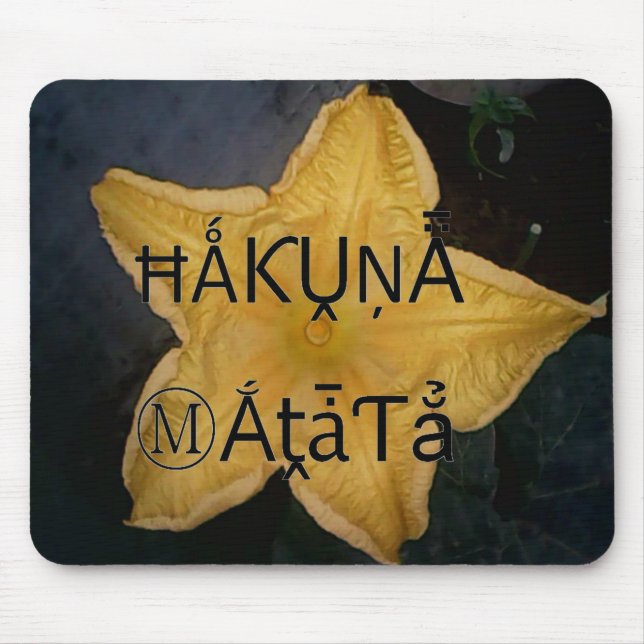 Tapis De Souris Golden Star Hakuna Matata (Devant)
