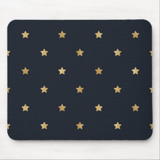 Tapis De Souris Golden Stars on Midnight Black