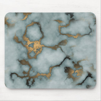 Tapis De Souris Golden Vein Marble  Ocean Mist Mouse Pads