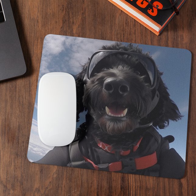 Tapis De Souris Goldendoodle Skydiving Pad (Créateur téléchargé)