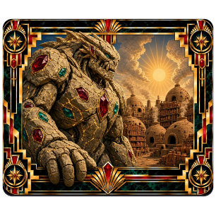 Tapis De Souris Golem, Art Déco Mythique