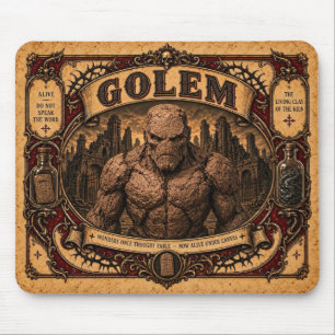 Tapis De Souris Golem, Monstre de Cirque Vintage