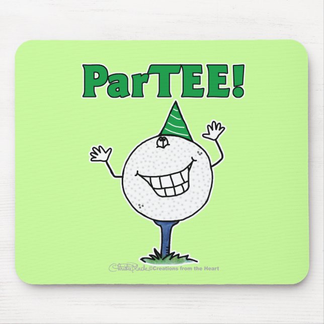 Tapis De Souris Golf Ball Character ParTEE ! (Devant)
