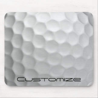 Tapis De Souris Golf Ball Dimples motif avec texte personnalisé