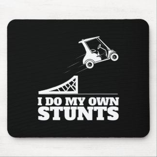 Tapis De Souris Golf Cart Accident I Do My Own Stunts Fun Present