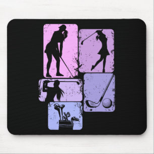 Tapis De Souris Golf Club Golfing Golfing Femmes filles enfants