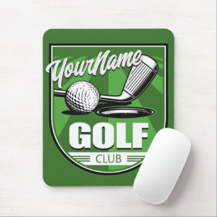 Tapis De Souris Golf Club NAME Pro Golfer Player Personnalisé
