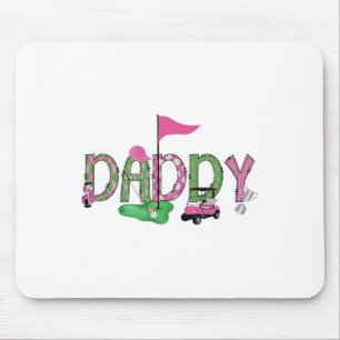 Tapis De Souris Golf Daddy Pink Trou En Un Golf 1ère Fille Anniver