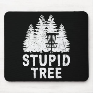 Tapis De Souris Golf de disque drôle d'arbre stupide Frisbee Golf