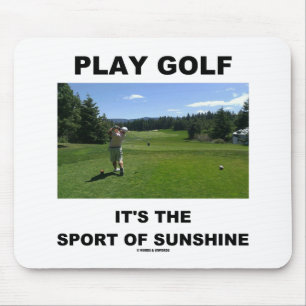 Tapis De Souris Golf de jeu c'est le sport du soleil (le terrain