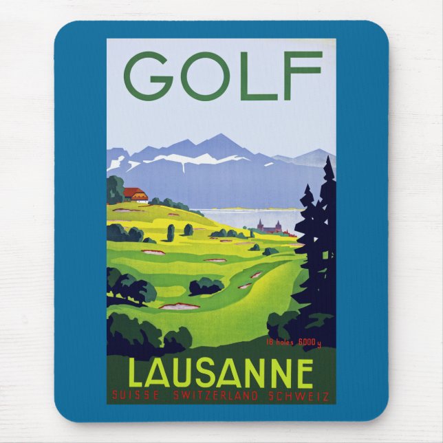 Tapis De Souris Golf ~ Lausanne (Devant)
