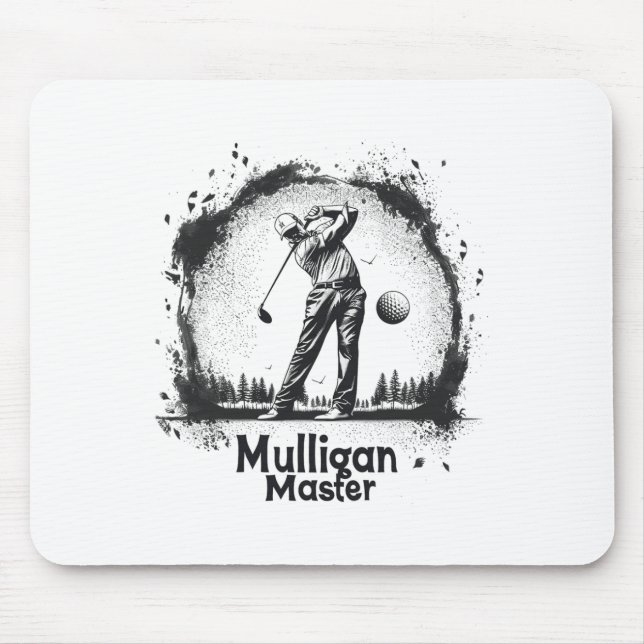 Tapis De Souris Golf Mulligan Master Tee - shirts Graphiques Pour  (Devant)