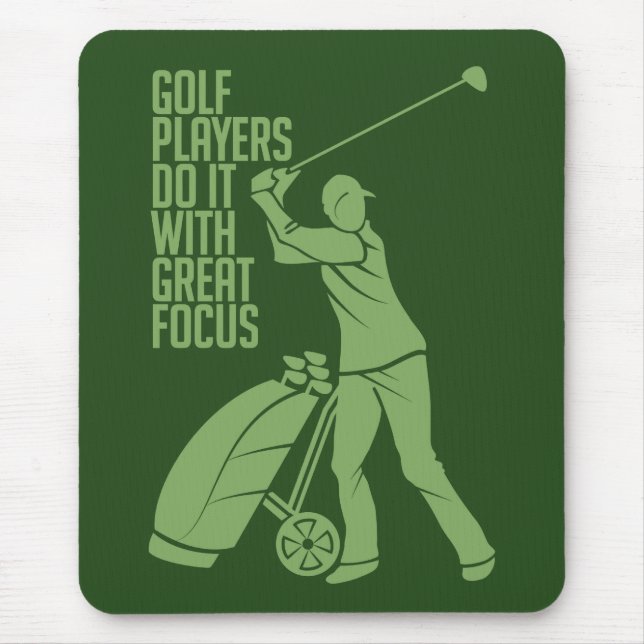 Tapis De Souris GOLF PLAYER mousepad personnalisé (Devant)